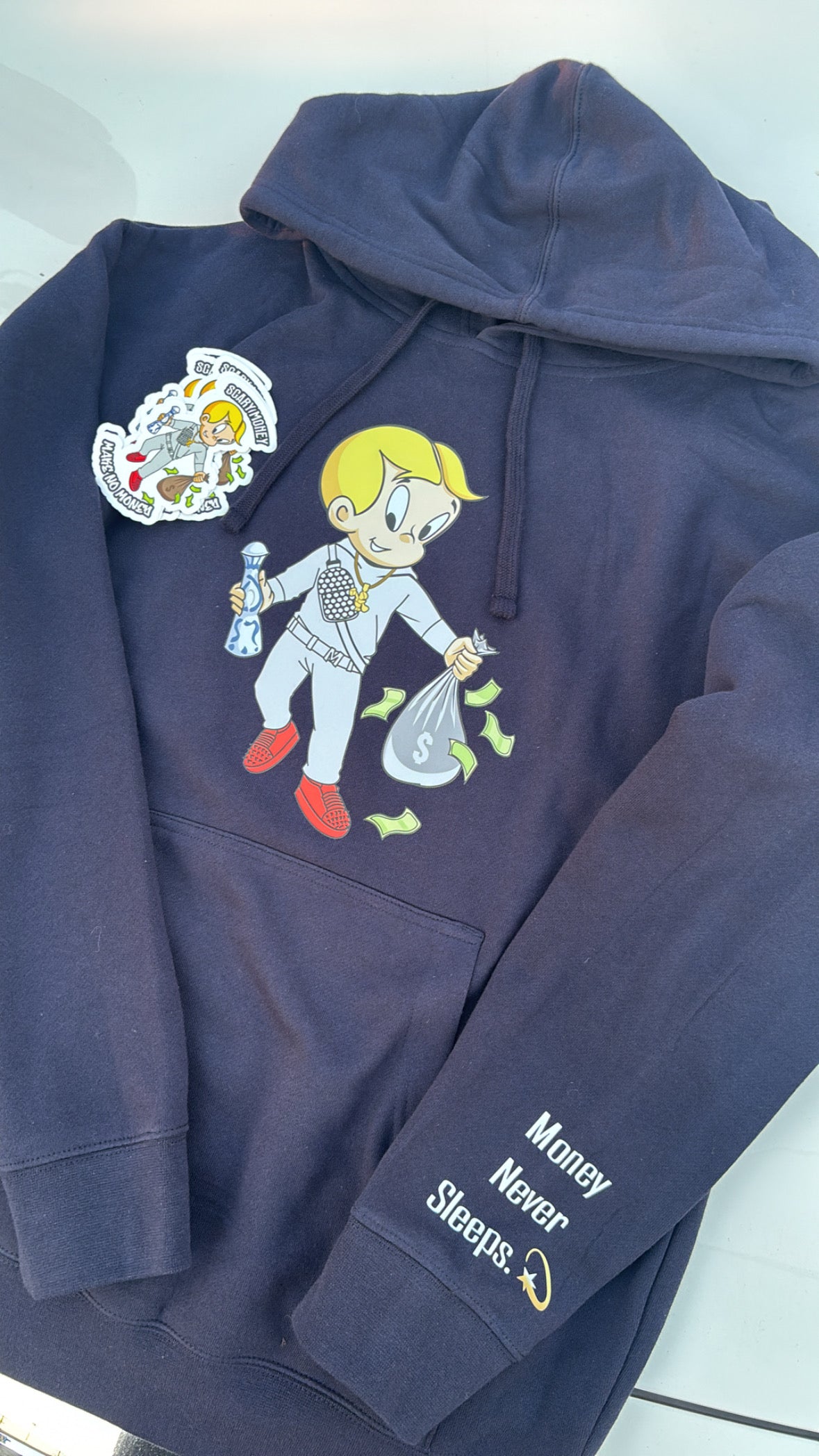 'Money Never Sleeps' Hoodie